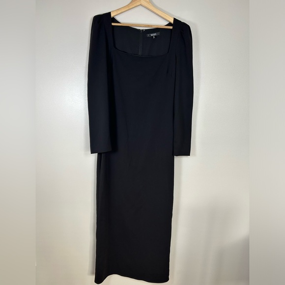 Badgley Mischka Black Long Sleeve Gown - Picture 5 of 15